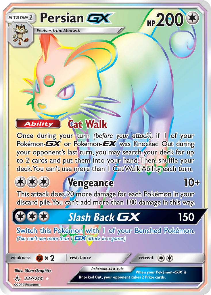 Persian GX (227/214) [Sun & Moon: Unbroken Bonds] | Exor Games Bridgewater