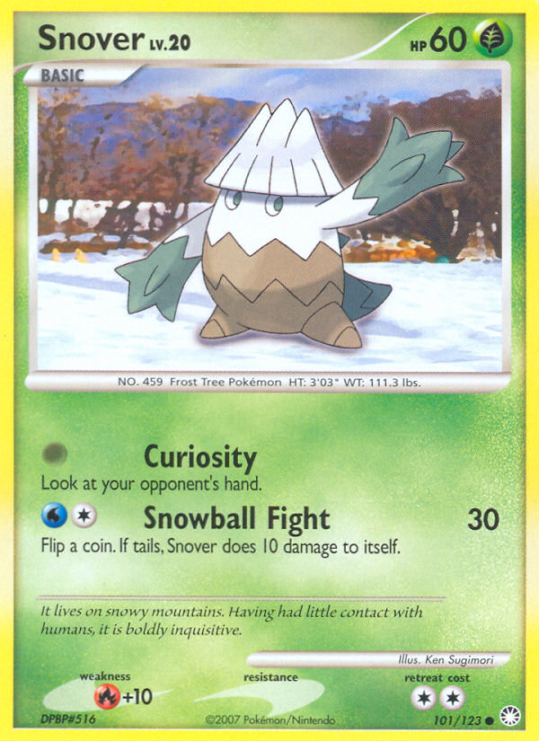 Snover (101/123) [Diamond & Pearl: Mysterious Treasures] | Exor Games Bridgewater