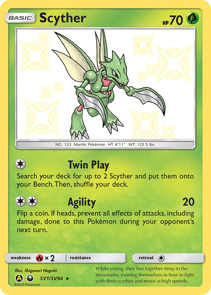 Scyther (SV1/SV94) [Sun & Moon: Hidden Fates - Shiny Vault] | Exor Games Bridgewater