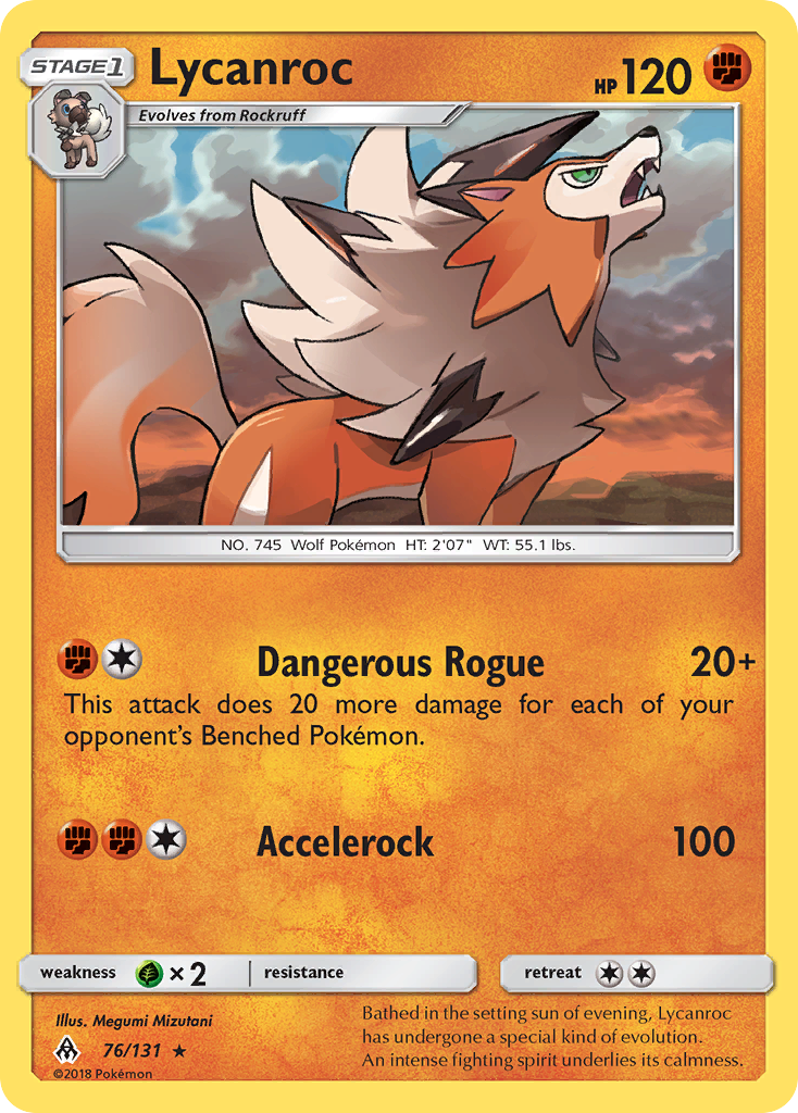 Lycanroc (76/131) [Sun & Moon: Forbidden Light] | Exor Games Bridgewater