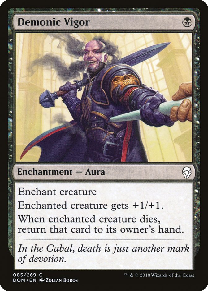 Demonic Vigor [Dominaria] | Exor Games Bridgewater