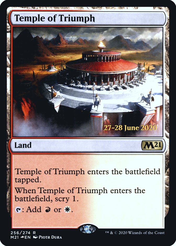 Temple of Triumph  [Core Set 2021 Prerelease Promos] | Exor Games Bridgewater