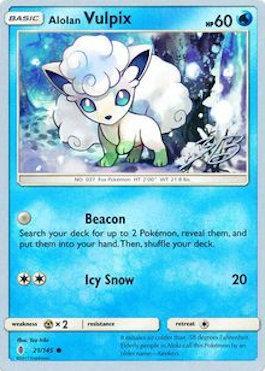 Alolan Vulpix (21/145) (Ice Path FTW - Zachary Bokhari) [World Championships 2017] | Exor Games Bridgewater