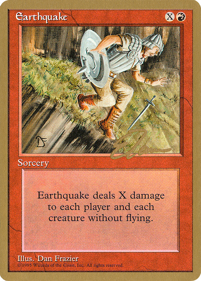 Earthquake (Eric Tam) [Pro Tour Collector Set] | Exor Games Bridgewater