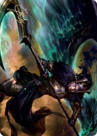 Vengeful Reaper Art Card (Gold-Stamped Signature) [Kaldheim: Art Series] | Exor Games Bridgewater