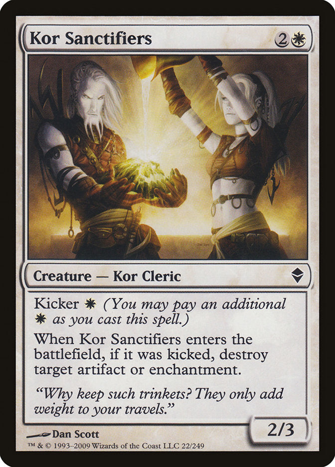 Kor Sanctifiers [Zendikar] | Exor Games Bridgewater