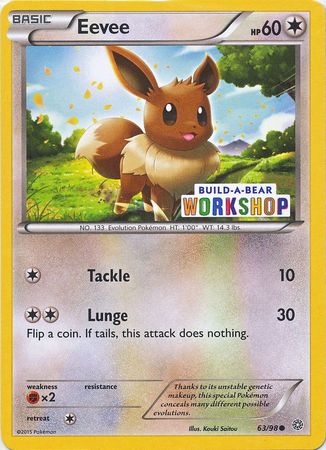 Eevee (63/98) (Build A Bear Workshop Exclusive) [XY: Ancient Origins] | Exor Games Bridgewater