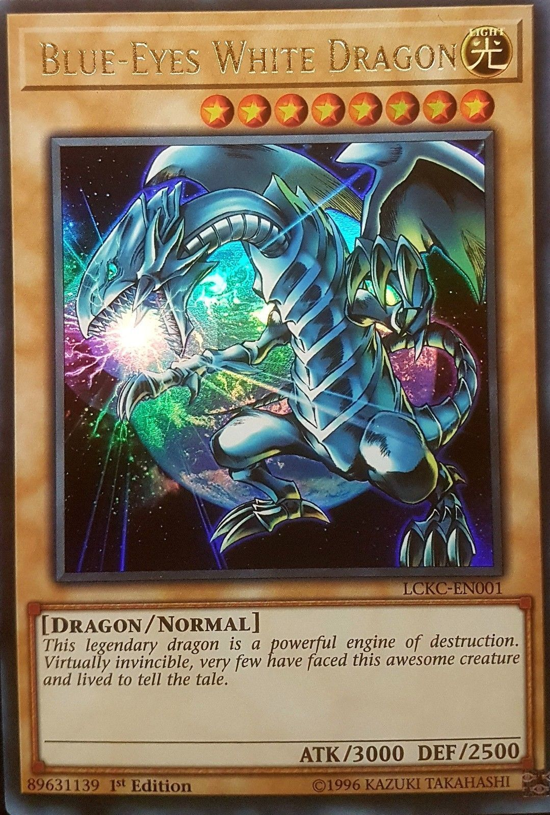 Blue-Eyes White Dragon (Version 3) [LCKC-EN001] Ultra Rare | Exor Games Bridgewater