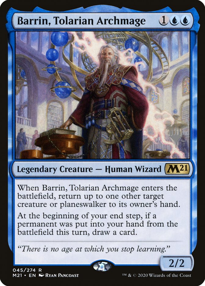 Barrin, Tolarian Archmage (Promo Pack) [Core Set 2021 Promos] | Exor Games Bridgewater