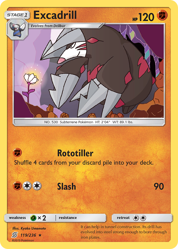 Excadrill (119/236) [Sun & Moon: Unified Minds] | Exor Games Bridgewater