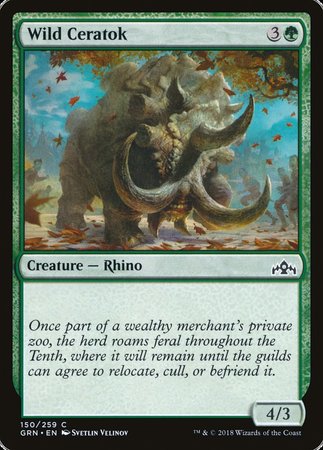 Wild Ceratok [Guilds of Ravnica] | Exor Games Bridgewater