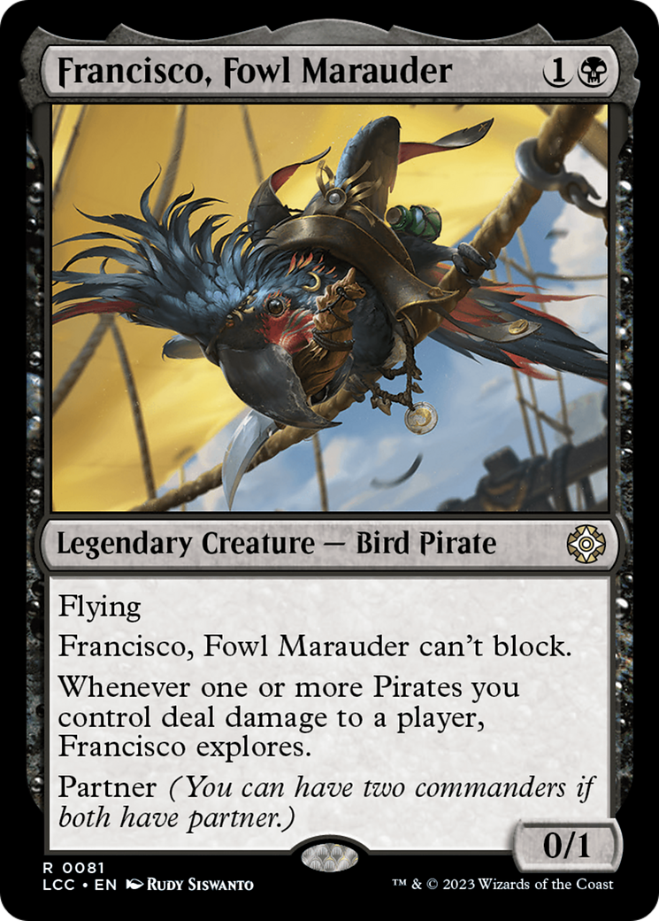 Francisco, Fowl Marauder [The Lost Caverns of Ixalan Commander] | Exor Games Bridgewater