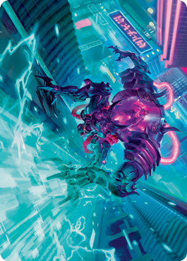 Surgehacker Mech Art Card [Kamigawa: Neon Dynasty Art Series] | Exor Games Bridgewater