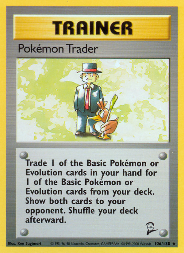 Pokemon Trader (106/130) [Base Set 2] | Exor Games Bridgewater