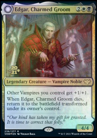 Edgar, Charmed Groom // Edgar Markov's Coffin [Innistrad: Crimson Vow Prerelease Promos] | Exor Games Bridgewater