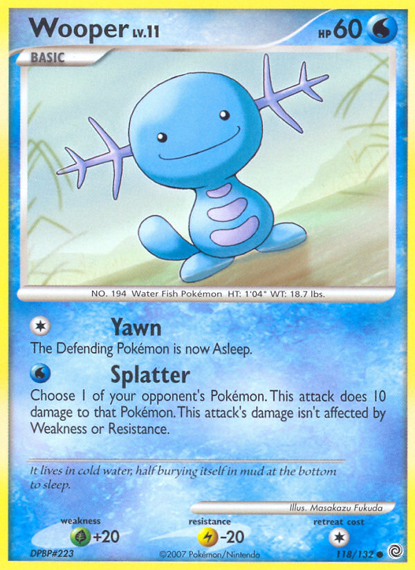 Wooper (118/132) [Diamond & Pearl: Secret Wonders] | Exor Games Bridgewater