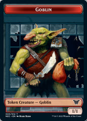 Smoke Blessing // Goblin Double-sided Token [Kamigawa: Neon Dynasty Commander Tokens] | Exor Games Bridgewater