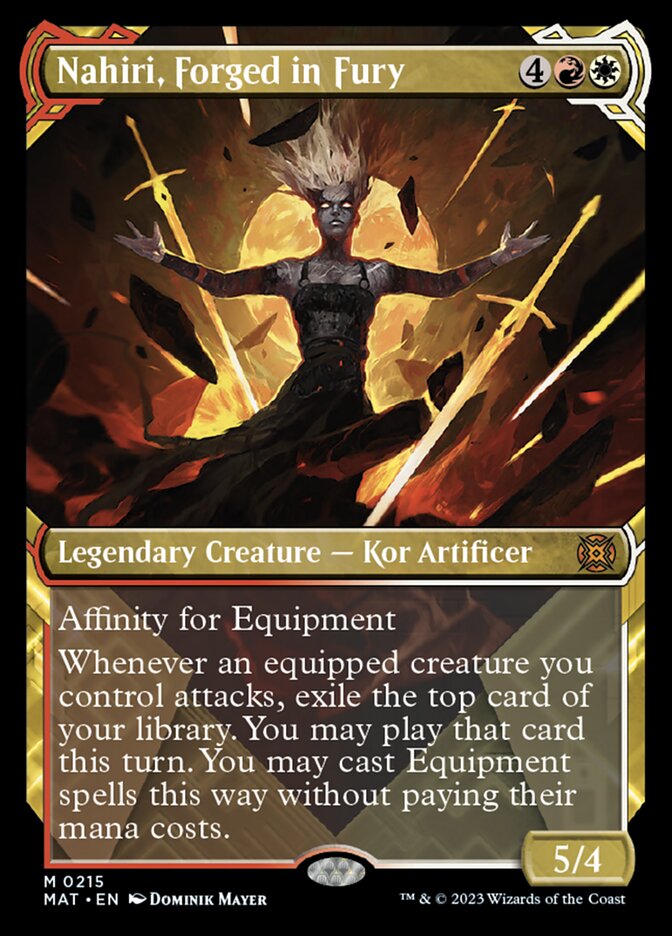 Nahiri, Forged in Fury (Showcase Halo Foil) [March of the Machine: The Aftermath] | Exor Games Bridgewater