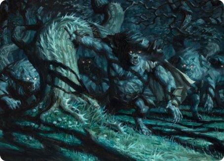 Unnatural Moonrise Art Card [Innistrad: Midnight Hunt Art Series] | Exor Games Bridgewater