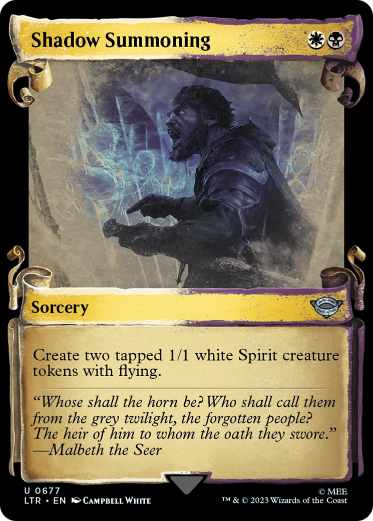Shadow Summoning [The Lord of the Rings: Tales of Middle-Earth Showcase Scrolls] | Exor Games Bridgewater
