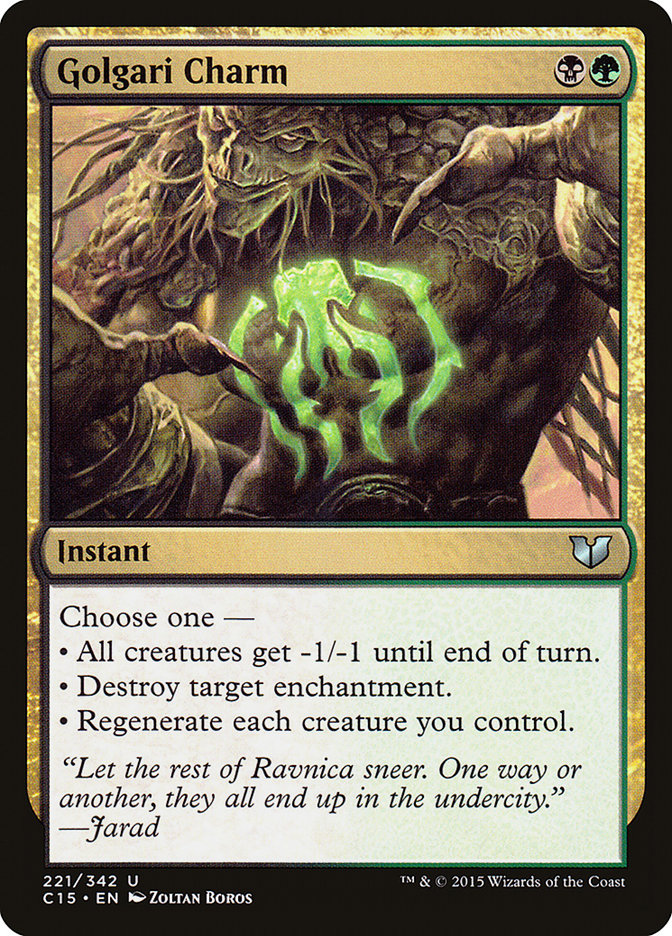 Golgari Charm [Commander 2015] | Exor Games Bridgewater