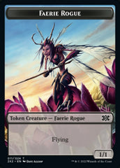 Faerie Rogue // Vampire Double-sided Token [Double Masters 2022 Tokens] | Exor Games Bridgewater