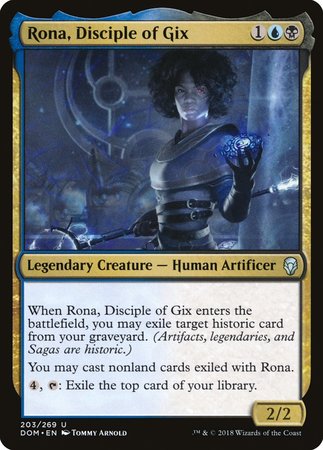 Rona, Disciple of Gix [Dominaria] | Exor Games Bridgewater