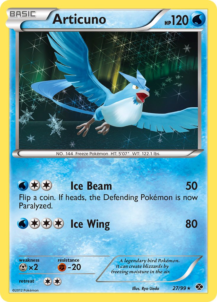 Articuno (27/99) (Blister Exclusive) [Black & White: Next Destinies] | Exor Games Bridgewater