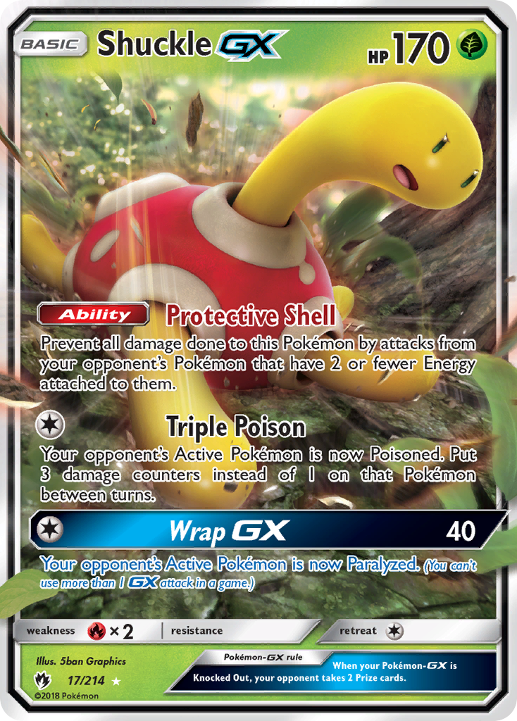 Shuckle GX (17/214) [Sun & Moon: Lost Thunder] | Exor Games Bridgewater