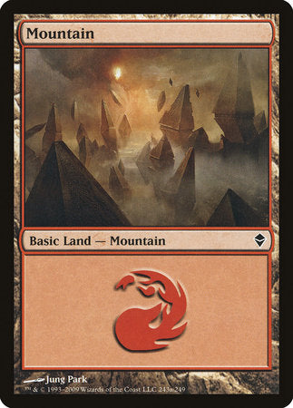 Mountain (243a) [Zendikar] | Exor Games Bridgewater