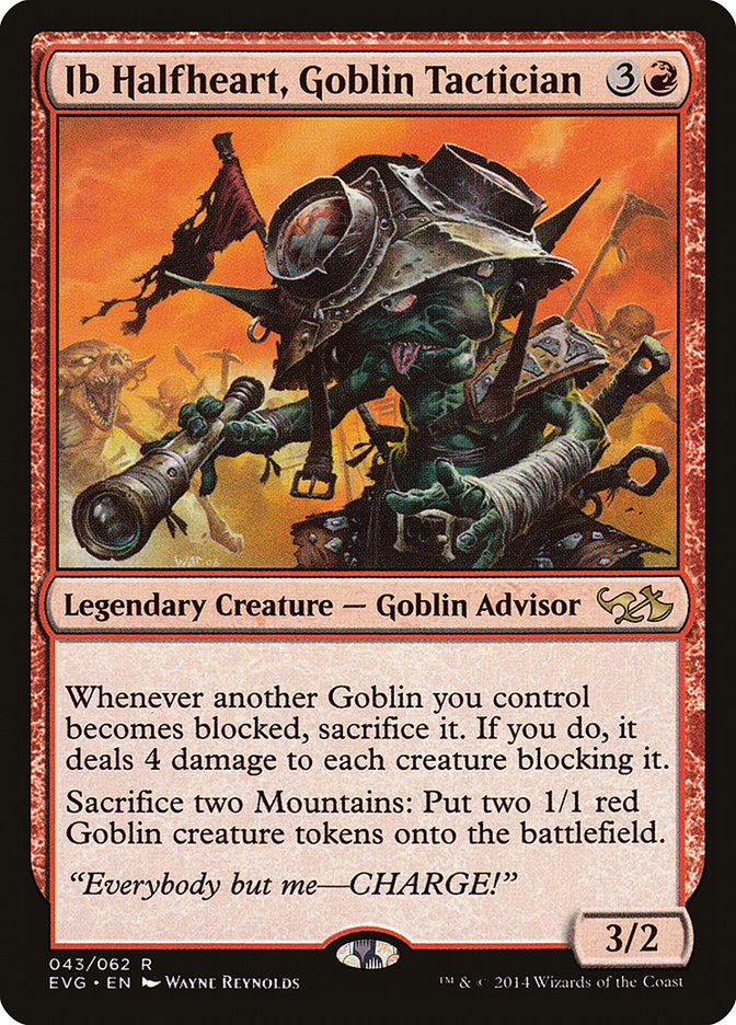 Ib Halfheart, Goblin Tactician (Elves vs. Goblins) [Duel Decks Anthology] | Exor Games Bridgewater