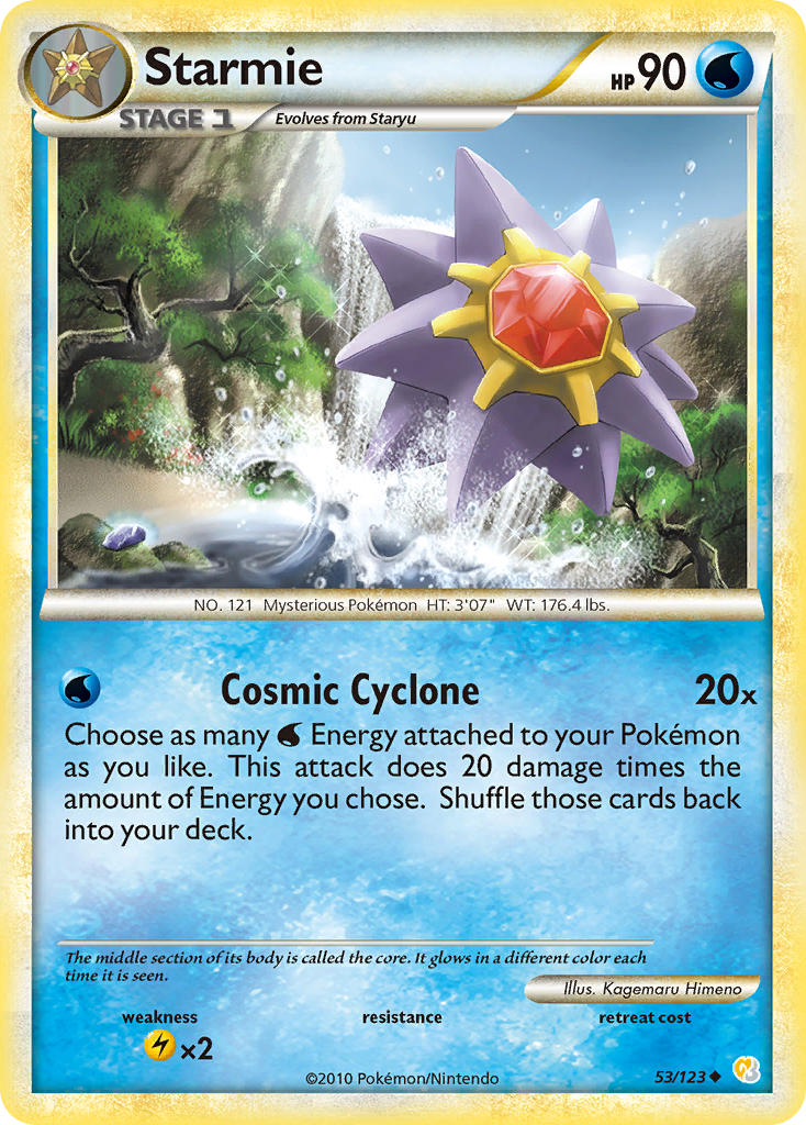 Starmie (53/123) [HeartGold & SoulSilver: Base Set] | Exor Games Bridgewater