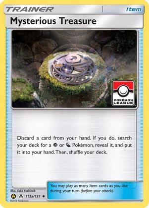 Mysterious Treasure (113a/131) (League Promo) [Sun & Moon: Forbidden Light] | Exor Games Bridgewater