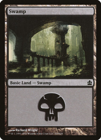 Swamp (310) [Commander 2011] | Exor Games Bridgewater