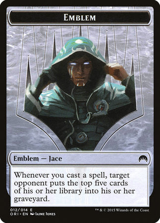 Emblem - Jace, Telepath Unbound [Magic Origins Tokens] | Exor Games Bridgewater