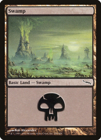 Swamp (296) [Mirrodin] | Exor Games Bridgewater