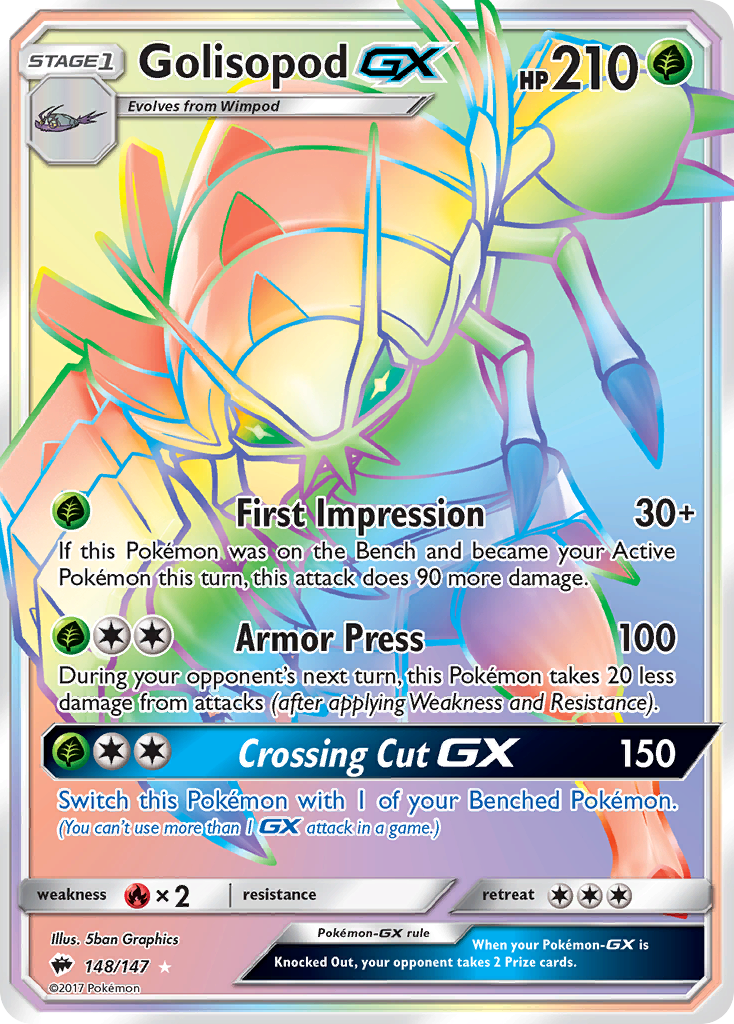 Golisopod GX (148/147) [Sun & Moon: Burning Shadows] | Exor Games Bridgewater