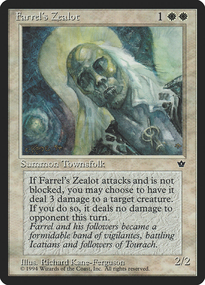 Farrel's Zealot (Richard Kane Ferguson) [Fallen Empires] | Exor Games Bridgewater