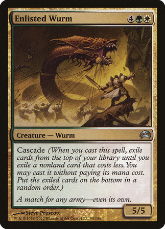 Enlisted Wurm [Planechase 2012] | Exor Games Bridgewater