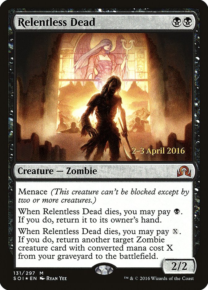 Relentless Dead [Shadows over Innistrad Prerelease Promos] | Exor Games Bridgewater