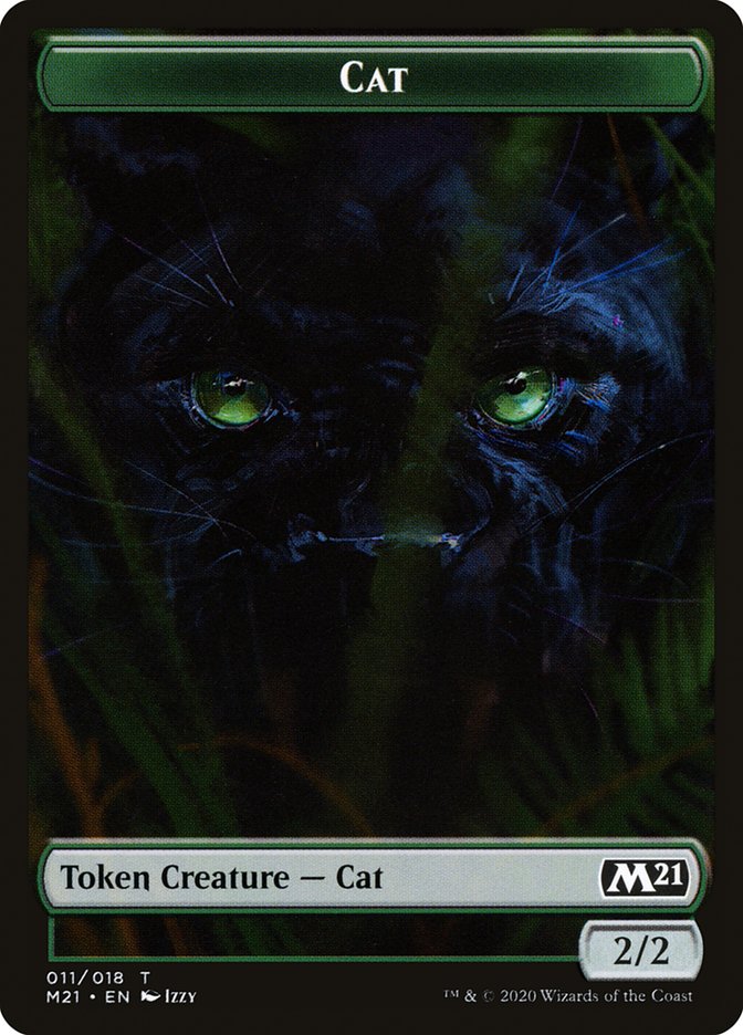 Bird // Cat (011) Double-sided Token [Core Set 2021 Tokens] | Exor Games Bridgewater