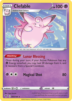 Clefable (064/185) [Sword & Shield: Vivid Voltage] | Exor Games Bridgewater