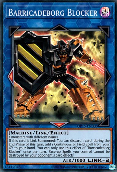 Barricadeborg Blocker [OP15-EN006] Super Rare | Exor Games Bridgewater