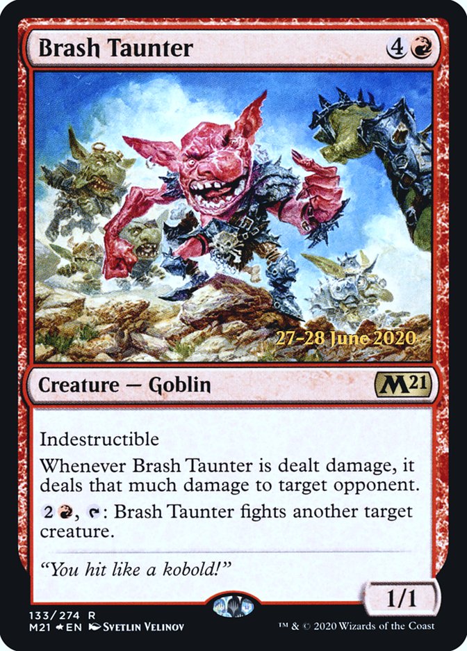 Brash Taunter  [Core Set 2021 Prerelease Promos] | Exor Games Bridgewater