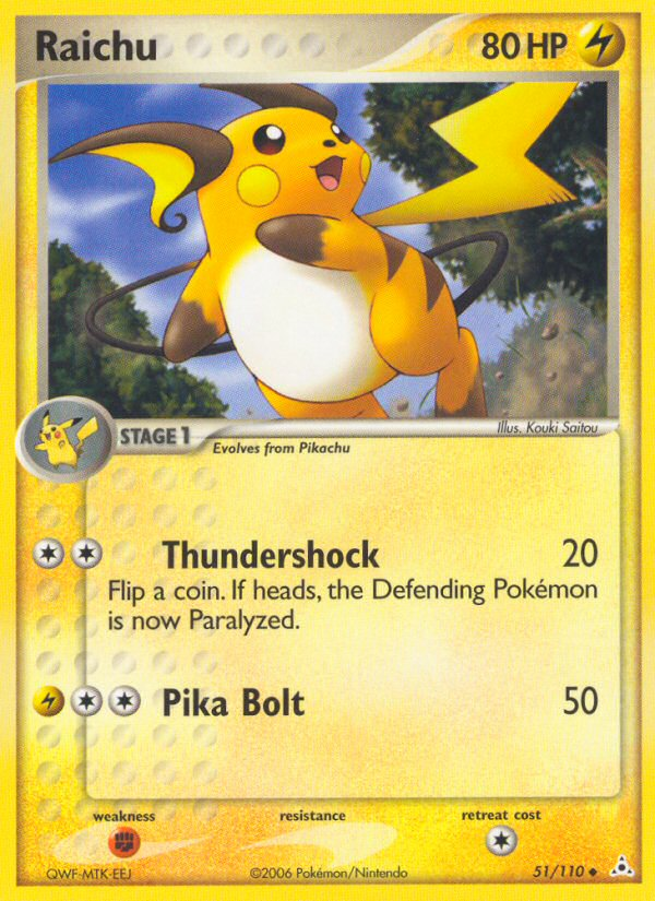 Raichu (51/110) [EX: Holon Phantoms] | Exor Games Bridgewater