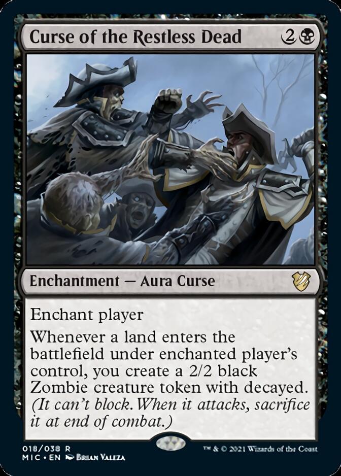 Curse of the Restless Dead [Innistrad: Midnight Hunt Commander] | Exor Games Bridgewater