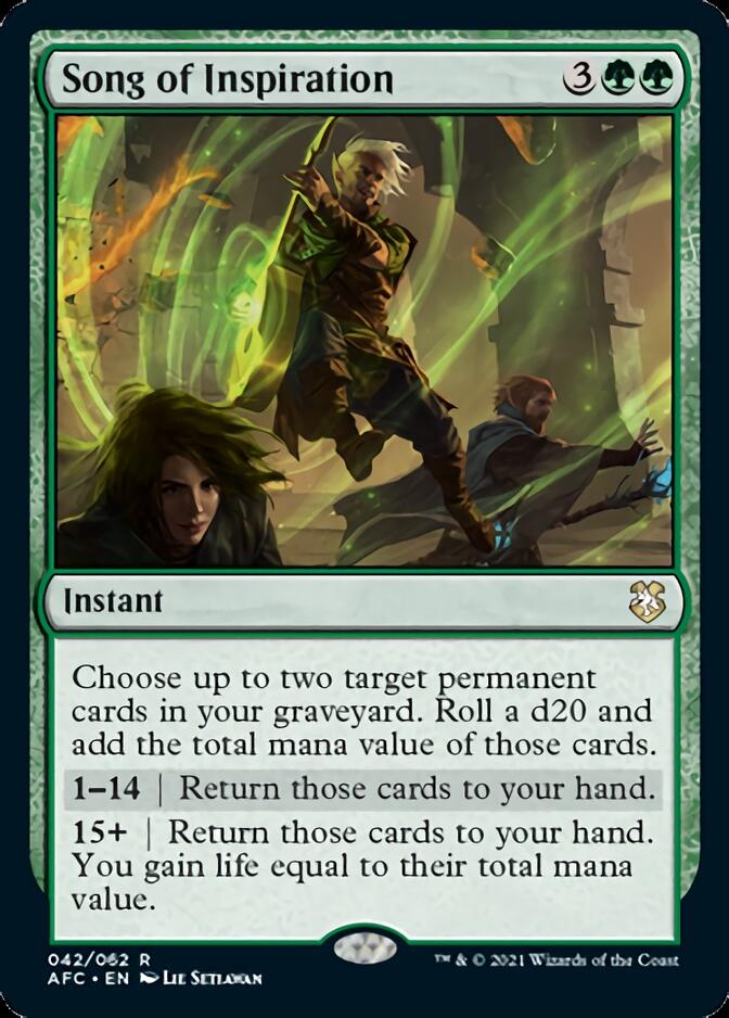 Song of Inspiration [Dungeons & Dragons: Adventures in the Forgotten Realms Commander] | Exor Games Bridgewater