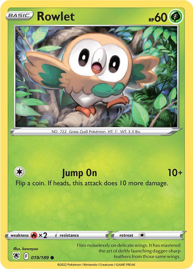 Rowlet (019/189) [Sword & Shield: Astral Radiance] | Exor Games Bridgewater