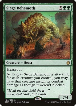 Siege Behemoth [Commander Anthology] | Exor Games Bridgewater