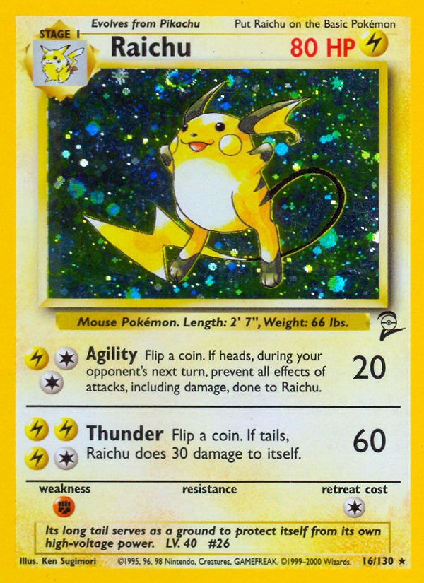 Raichu (16/130) [Base Set 2] | Exor Games Bridgewater